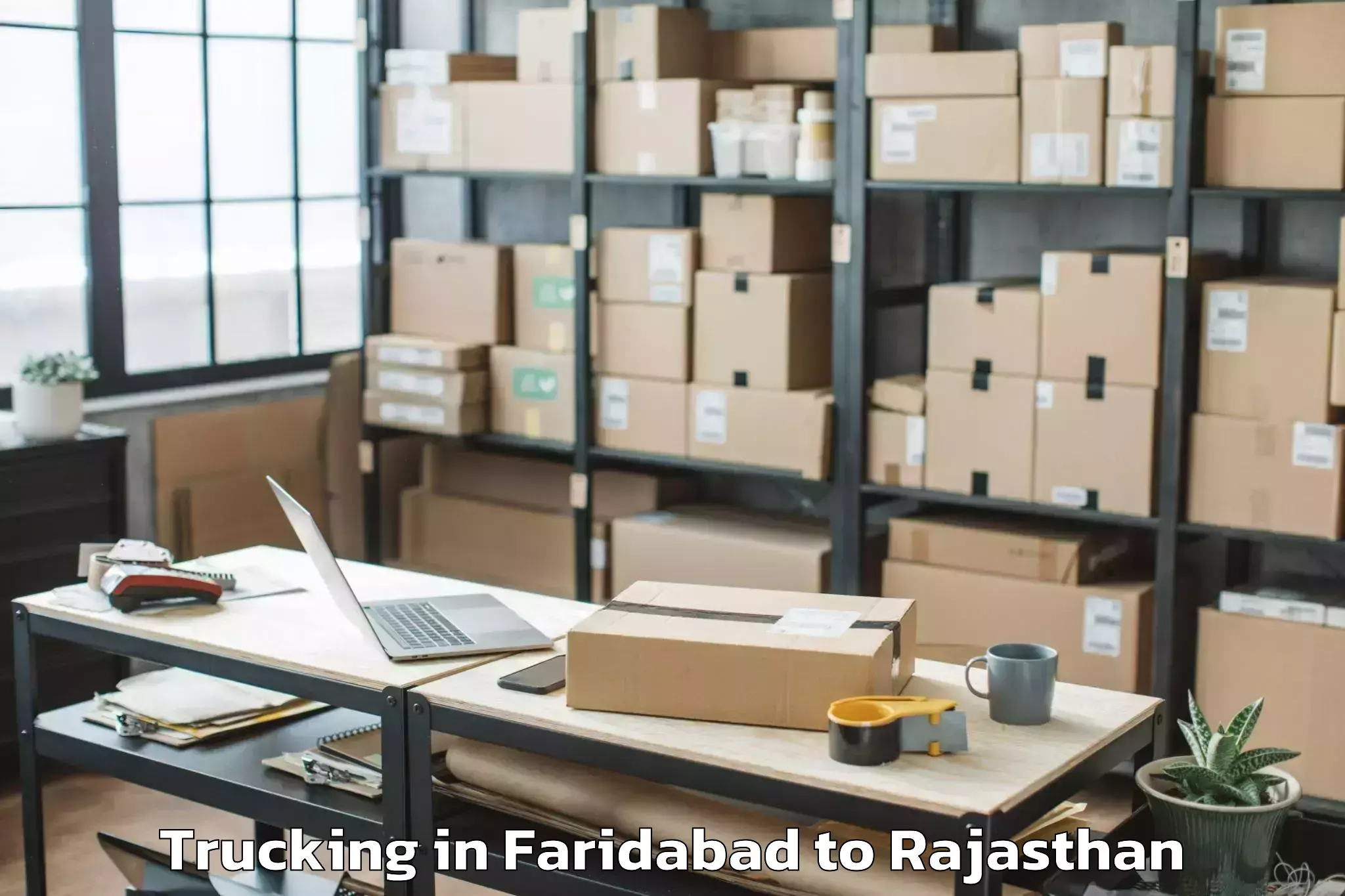 Hassle-Free Faridabad to Rajasthan University Of Veteri Trucking